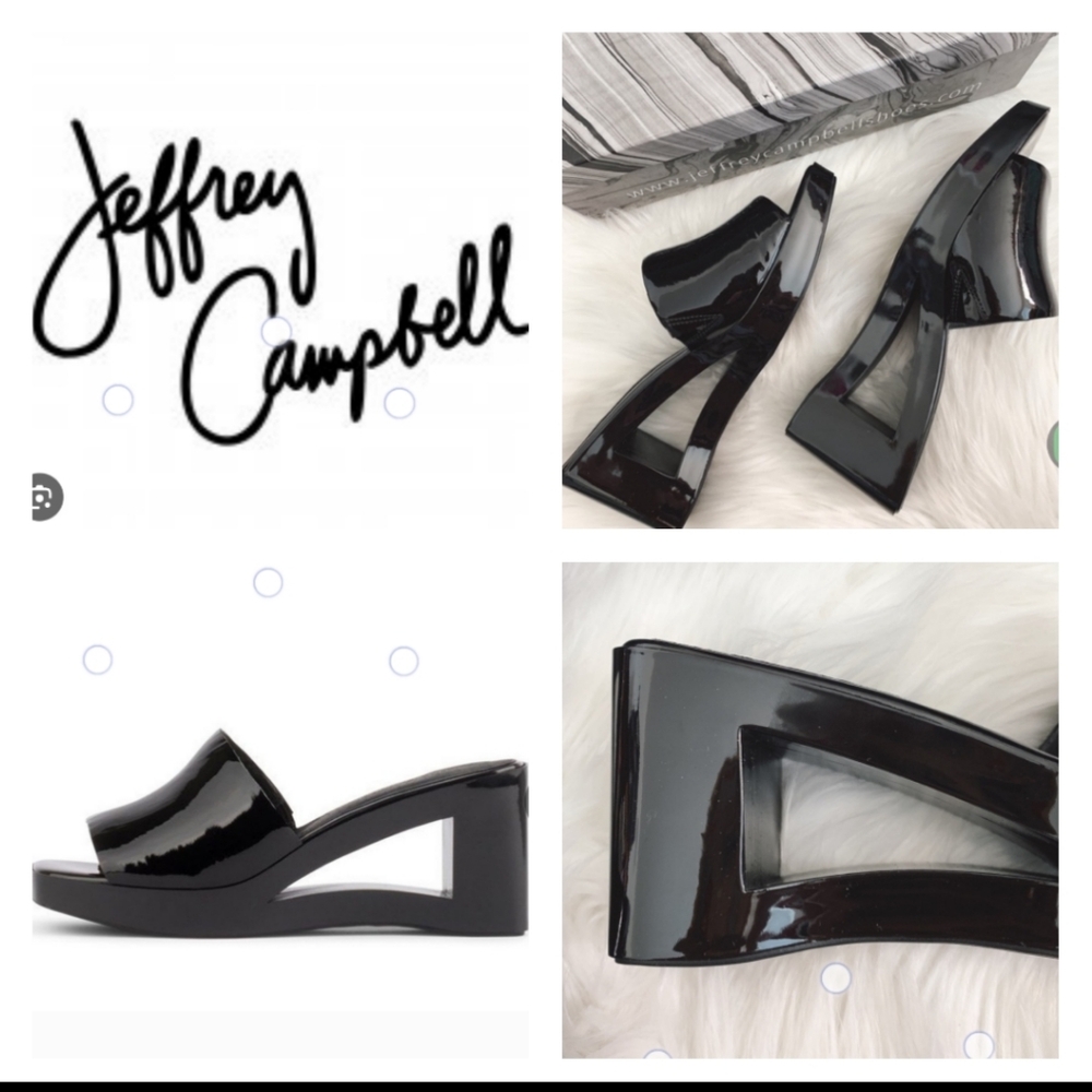Jeffrey Campbell Shaggy Cutout Wedges